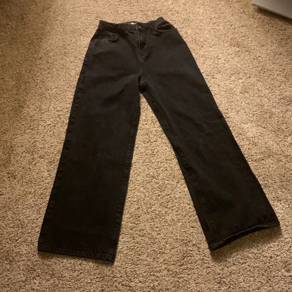 boohoo tall straight leg baggy jeans